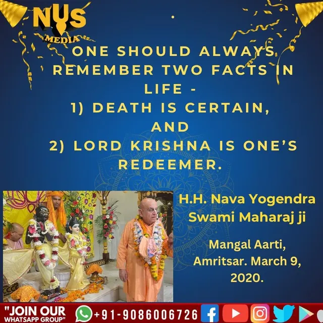 ONE SHOULD ALWAYS REMEMBER TWO FACTS IN LIFE