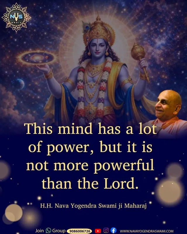 This mind has a lot of power, but it is not more powerful than the Lord.