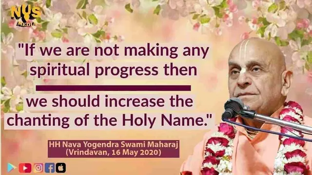 If we are not making any spiritual progress then we should increase the chanting of the Holy Name.