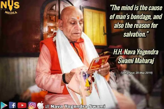 The mind is the cause of man's bondage, and also the reason for salvation